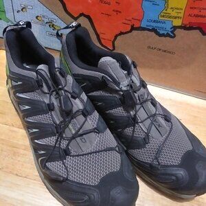 Salomon XA Pro 3D Mountain Trail Men's USA 12.5 Gray/Green/Black